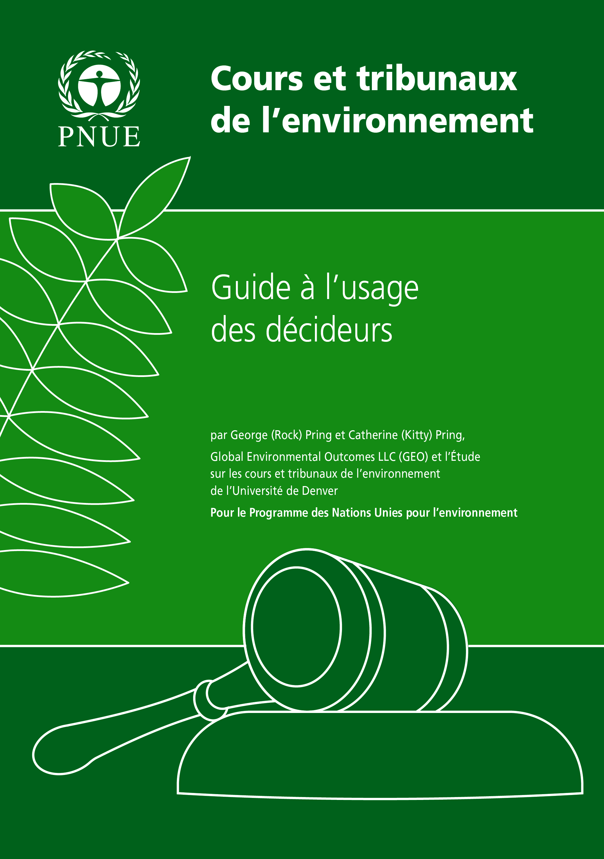 Cours et tribunaux de l’environnement : Guide à l’usage des  ... Image 1